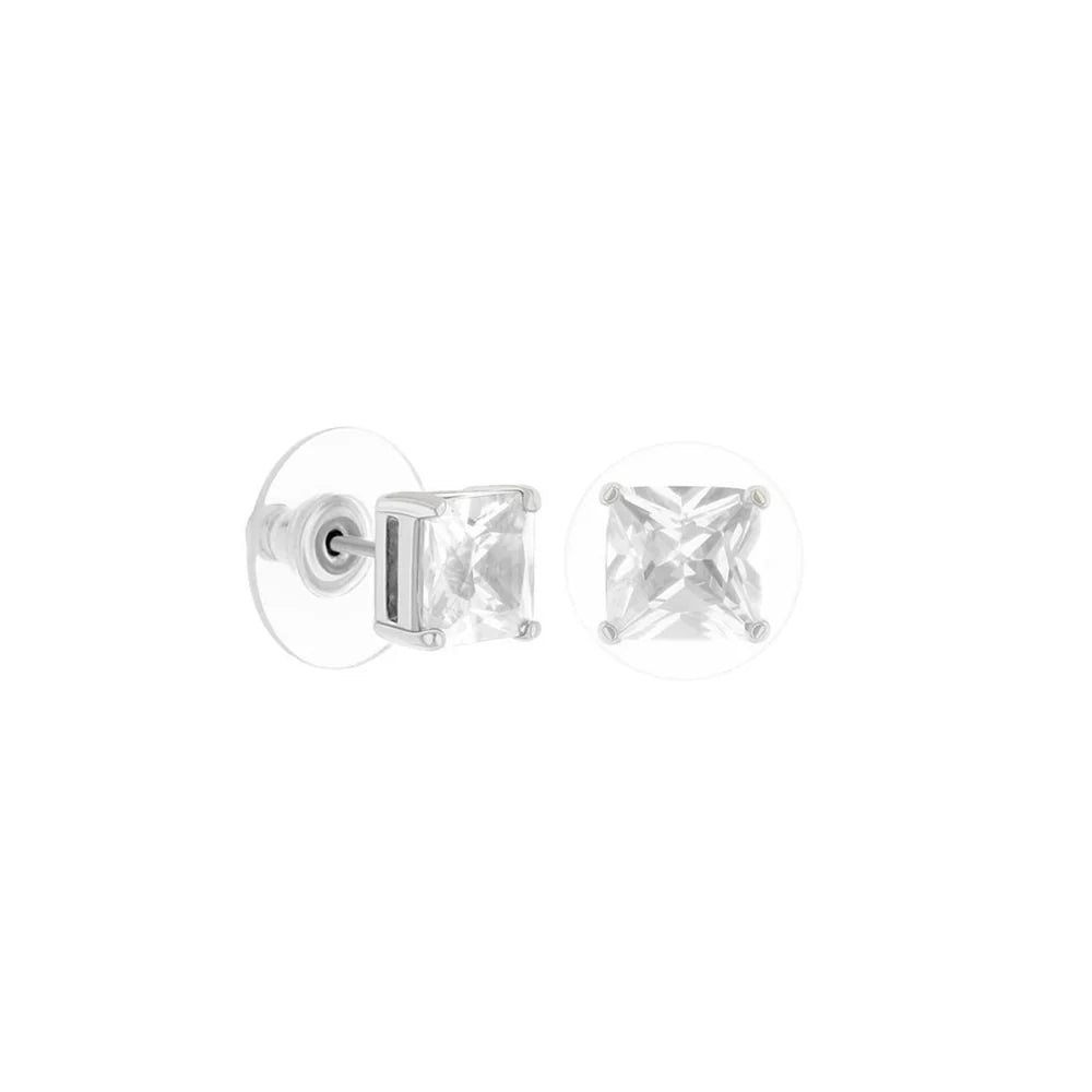 925 Princess Cut Earrings