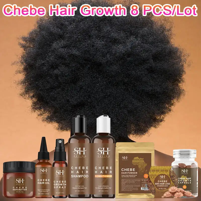 100G Fast Hair Growth Set Traction Alopecia Chebe Hair Mask anti Hair Break Hair Growth Oil Hair Loss Treatment Hair Care