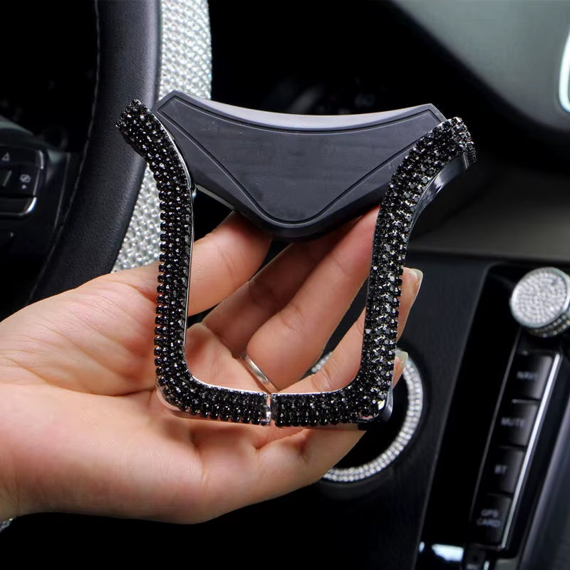 Universal Car Phone Holder with Bing Crystal Rhinestone Car Air Vent Mount Clip Cell Phone Holder for Iphone Samsung Car Holder