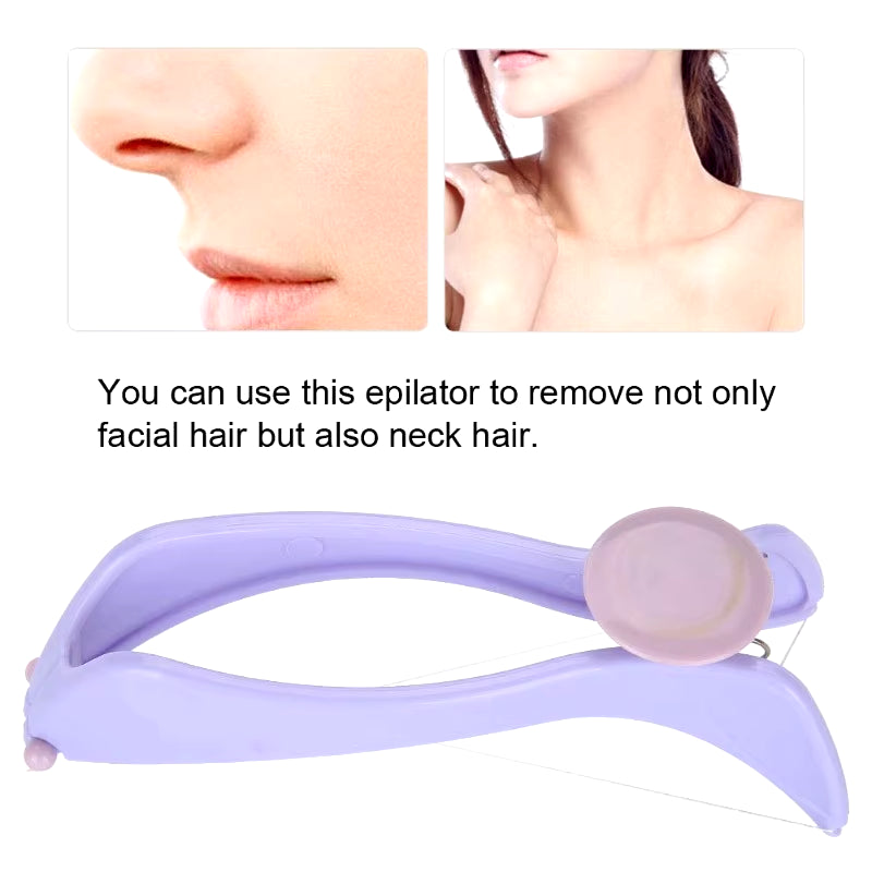 Protable Facial Hair Remover Spring Threading Face Cheeks Arm Epilator Facial Massager Makeup Beauty Tool for Women and Girls