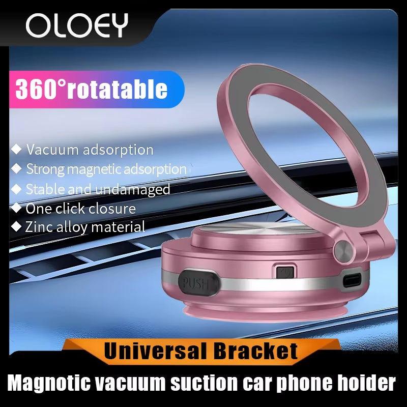 C1 New Vacuum Phone Holder Suction Cup Folding Car Phone Stand Navigation Stand Suitable for Iphone 12/13/14/15 Series Models